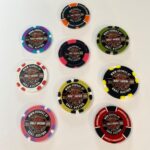 Harley Davidson Poker Chips, rund und bunt