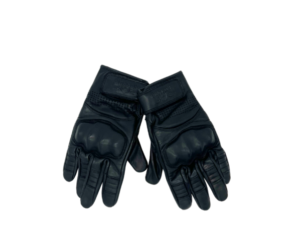 Rokker Lederhandschuhe schwarz
