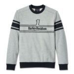 Harley-Davidson #1 Racing Sweatshirt für Herren - Charcoal Grey Heather 96016-24VM