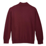 Harley-Davidson Herren Basic-Pullover mit 1/4-Reißverschluss Tawny Port 96312-23VM