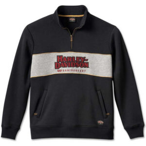 Harley-Davidson Herren Pullover 120th Anniversary 1/4 Zip 96518-23VM