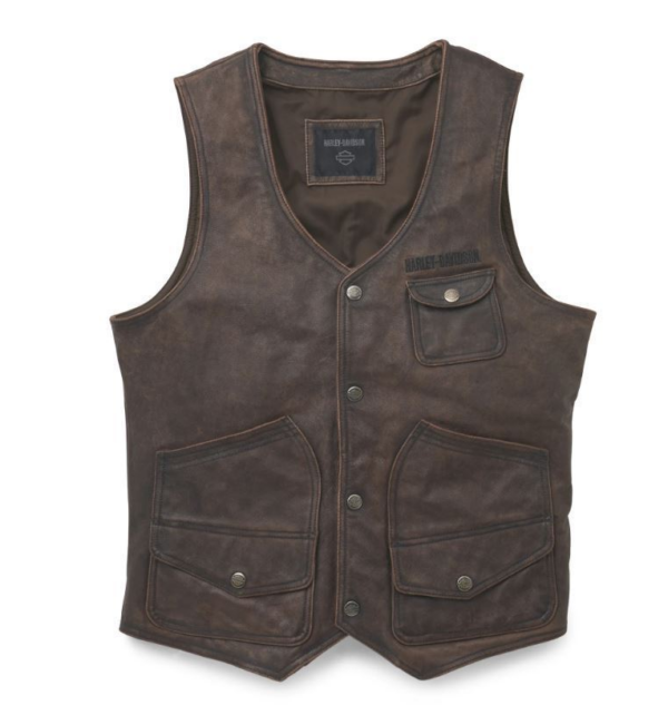 Harley-Davidson Herren Lederweste Bremen 97019-22VM