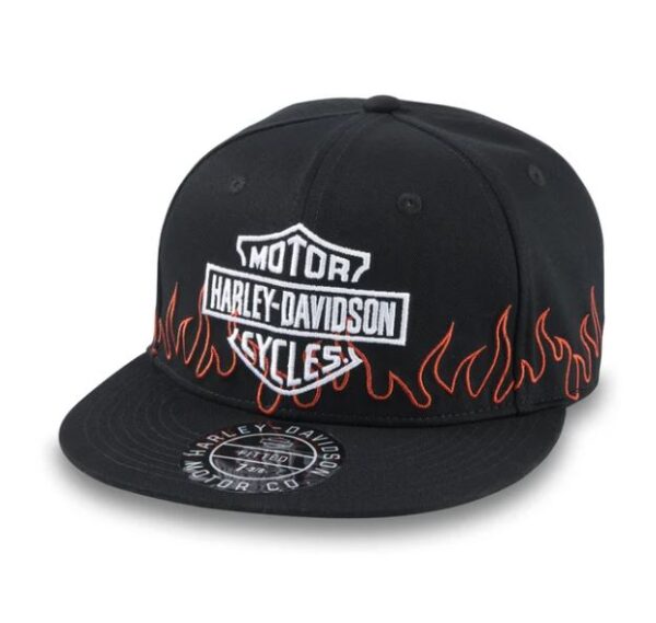 Harley-Davidson Herren Cap Flames Fitted 97621-24VM