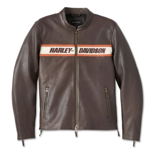 Harley-Davidson Herren Lederjacke Victory Lane II java braun 98001-23EM