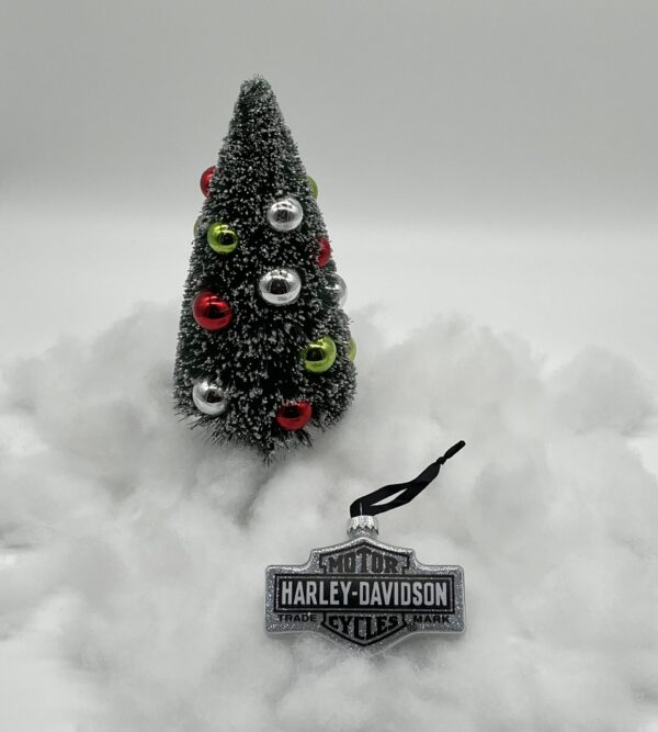 Harley-Davidson 2022 Glas Bar & Shield Holiday Christmas Tree Ornament HDX-99242