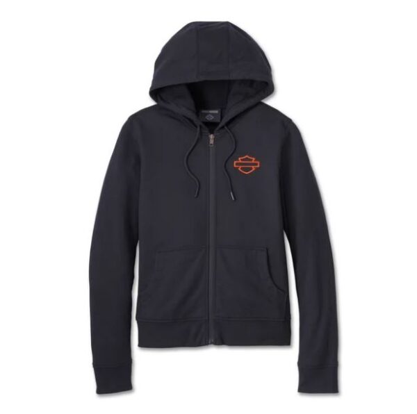 Harley-Davidson Damen 3-in-1 Motorradjacke Cora Mesh 2.0 schwarz/orange 98144-23EW