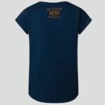  The Rokker Damen T-Shirt Savage Roses blau C4006705