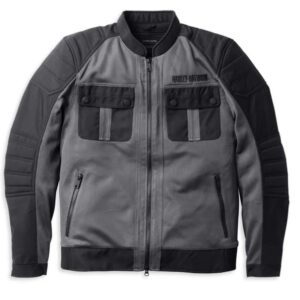 Harley-Davidson Herren Jacke Zephyr Mesh grau schwarz 98131-22EM