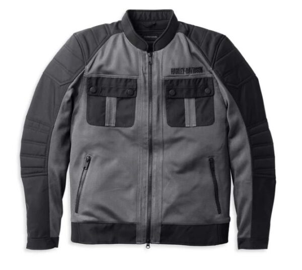 Harley-Davidson Herren Jacke Zephyr Mesh grau schwarz 98131-22EM