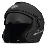 Harley-Davidson Motorradhelm schwarz mit Visier