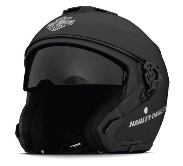 Harley-Davidson Motorradhelm schwarz mit Visier