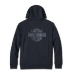 Harley-Davidson Herren Hoodie schwarz mit karriertem Innenfutter