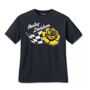 Harley-Davidson Damen T-Shirt Rose Racer Oversized schwarz 96484-24VW