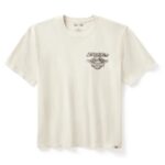 Weßes Kurzarm Shirt von Harley in Koorperation mit Dickies