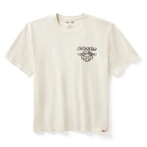 Weßes Kurzarm Shirt von Harley in Koorperation mit Dickies