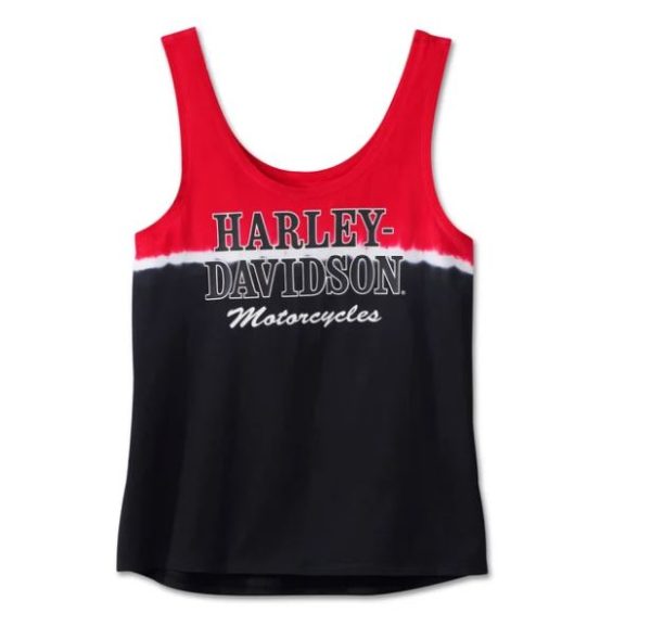 Harley-Davidson Damen ärmelloses Shirt schwarz rot 96605-24VW