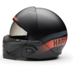 Helm von Harley-Davidson mit abnehmbarer Kinnmaske in mattschwarz