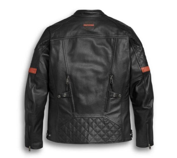 Lederjacke Harley-Davidson schwarz wasserdicht