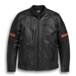 Lederjacke Harley-Davidson schwarz wasserdicht