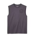 Ärmelloses graues Shirt mit Willie G. Skull am Rücken
