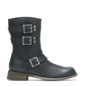 Motorradstiefel Damen Schwarz von Harley-Davidson mit seitlichen Schnallen