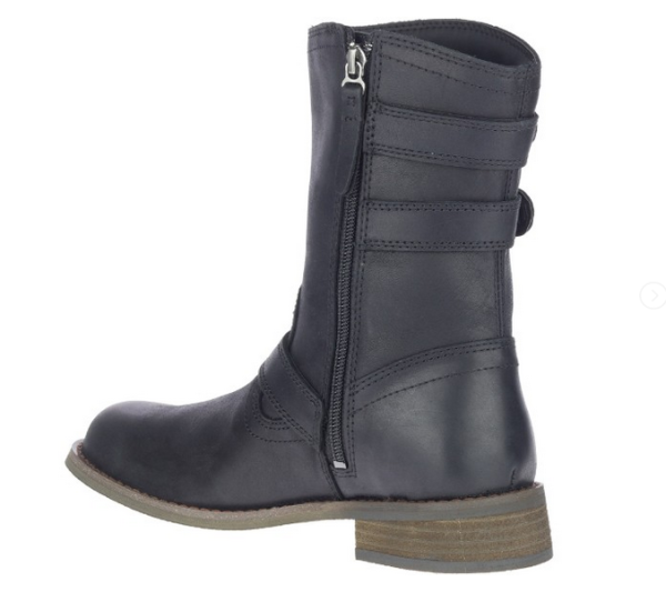 Motorradstiefel Damen Schwarz von Harley-Davidson mit seitlichen Schnallen