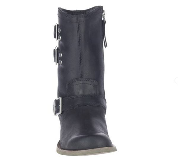 Motorradstiefel Damen Schwarz von Harley-Davidson mit seitlichen Schnallen