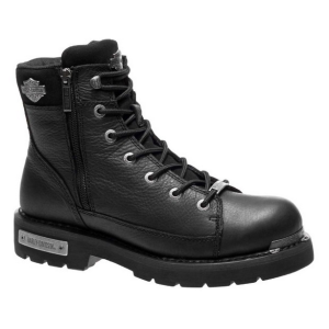 Motorradstiefel von Harley-Davidson aus Leder mit Verzierung