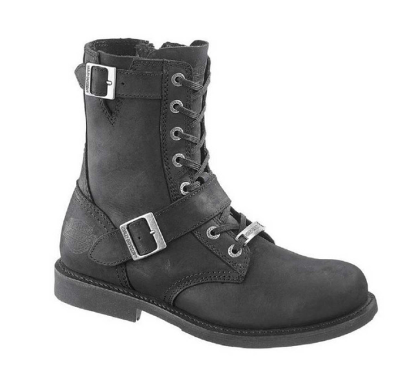 Motorradstiefel zum Schnüren von Harley-Davidson in Schwarz