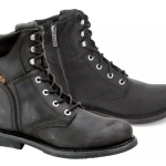 Motorradschnürstiefel von Harley-Davidson schwarz Leder