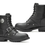 Herren Lederstiefel von Harley-Davidson mit Totenkopf auf der Seite