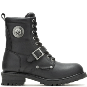 Herren Lederstiefel von Harley-Davidson mit Totenkopf auf der Seite
