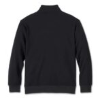 Zip Pulli mit flauschigem Innenfutter und Logo auf der linken Brust