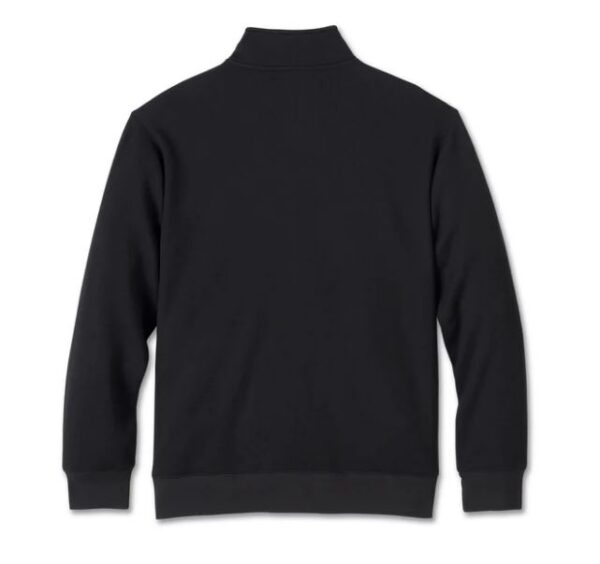 Zip Pulli mit flauschigem Innenfutter und Logo auf der linken Brust