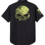 Harley-Davidson Herren Hemd kurz Willie G Skull schwarz 96231-24VM