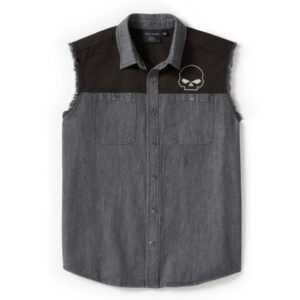 Harley-Davidson Herren Hemd ärmellos Willie G Skull 96399-25VM