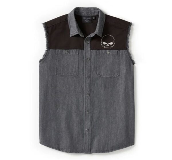 Harley-Davidson Herren Hemd ärmellos Willie G Skull 96399-25VM