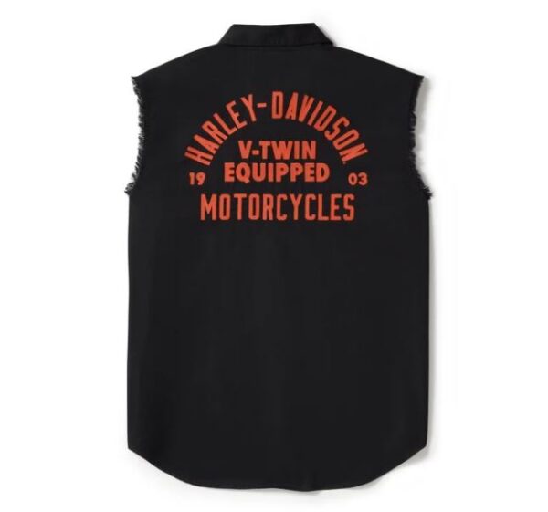 Ärmelloses Hemd mit Harley Stick auf der Brust