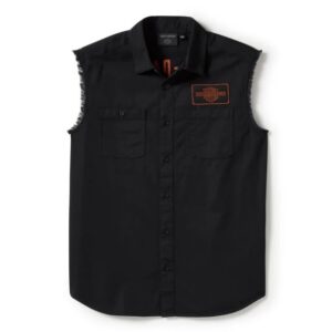 Ärmelloses Hemd mit Harley Stick auf der Brust