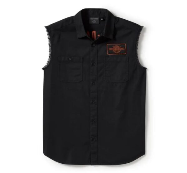 Ärmelloses Hemd mit Harley Stick auf der Brust