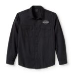 Harley-Davidson Herren Hemd langarm schwarz 96511-25VM
