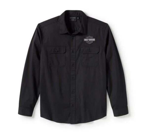 Harley-Davidson Herren Hemd langarm schwarz 96511-25VM