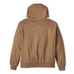 beige Freizeitjacke von Harley-Davidson mit Stick am Rücken