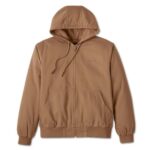 beige Freizeitjacke von Harley-Davidson mit Stick am Rücken