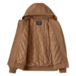 beige Freizeitjacke von Harley-Davidson mit Stick am Rücken