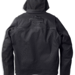 abriebfeste schwarze Jacke von Harley mit Innenweste