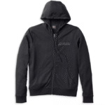 abriebfeste schwarze Jacke von Harley mit Innenweste