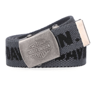 Stoffgürtel von Harley-Davidson in grau/schwarz
