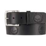 Harley-Davidson Ledergürtel mit Willi G. Skull