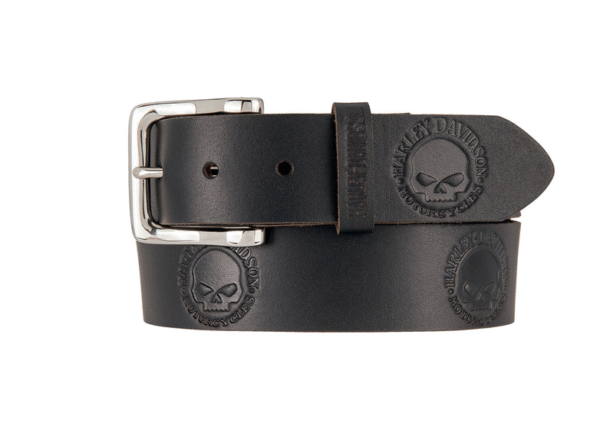 Harley-Davidson Ledergürtel mit Willi G. Skull